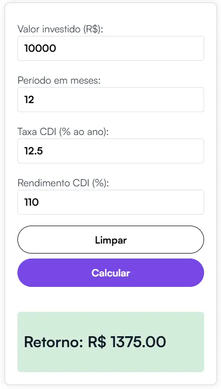 Calculadora-CDI